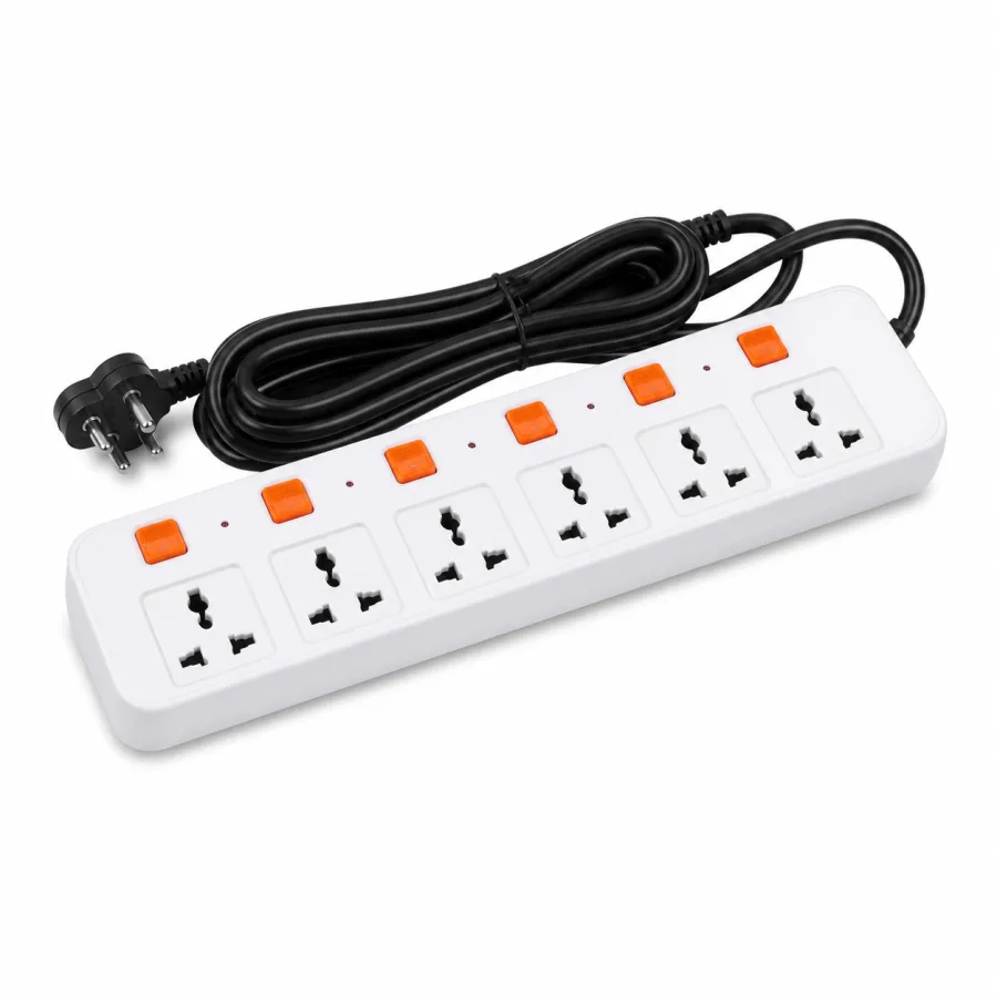 6-Way Surge-Protected Extension Socket